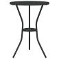 Preview: 3-teiliges Garten Bistro Set Schwarz Gusseisen