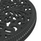 Preview: 3-teiliges Garten Bistro Set Schwarz Gusseisen