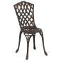 Preview: 3-teiliges Garten Bistro Set Bronze Gusseisen