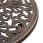 Preview: 3-teiliges Garten Bistro Set Bronze Gusseisen