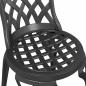 Preview: 3-teiliges Gartenset / Bistro Set aus schwarzem Gusseisen