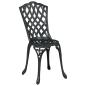 Preview: 3-teiliges Gartenset / Bistro Set aus schwarzem Gusseisen
