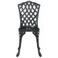 Preview: 3-teiliges Gartenset / Bistro Set aus schwarzem Gusseisen