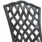 Preview: 3-teiliges Gartenset / Bistro Set aus schwarzem Gusseisen