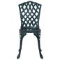 Preview: 3-teiliges Garten Bistro Set Grün Gusseisen