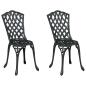 Preview: Schwarz Aluminium Standard Atmungsaktives Design Gartenstuhl