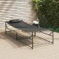 Preview: Gartenliege Anthrazit 200x74x73 cm aus Stahl und Textilene