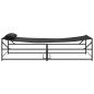 Preview: Gartenliege Anthrazit 200x74x73 cm aus Stahl und Textilene
