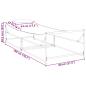 Preview: Gartenliege Anthrazit 200x74x73 cm aus Stahl und Textilene
