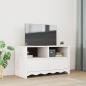Preview: ARDEBO.de - TV-Schrank ""DRAMMEN"" Weiß 99x43x55 cm Massivholz Kiefer