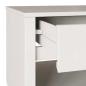 Preview: Couchtisch ""DRAMMEN"" Weiß 99x55x45 cm Massivholz Kiefer