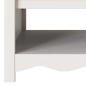 Preview: Couchtisch ""DRAMMEN"" Weiß 99x55x45 cm Massivholz Kiefer