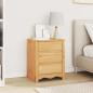 Preview: ARDEBO.de - Nachttisch ""DRAMMEN"" 45x35x56 cm Massivholz Kiefer
