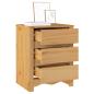 Preview: Nachttisch ""DRAMMEN"" 45x35x56 cm Massivholz Kiefer
