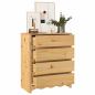 Preview: Kommode ""DRAMMEN"" 76,5x40x91 cm Massivholz Kiefer