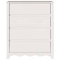 Preview: Kommode ""DRAMMEN"" Weiß 76,5x40x91 cm Massivholz Kiefer