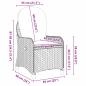 Preview: Relaxsessel mit Kissen Schwarz Poly-Rattan