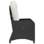 Preview: Relaxsessel mit Kissen Schwarz Poly-Rattan
