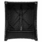 Preview: Relaxsessel mit Kissen Schwarz Poly-Rattan
