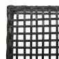 Preview: Gartenstühle 2 Stück mit Kissen Schwarz Poly Rattan