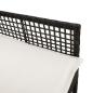 Preview: Gartenstühle 2 Stück mit Kissen Schwarz Poly Rattan