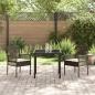 Preview: Gartenstühle 2 Stück mit Kissen Braun Poly-Rattan