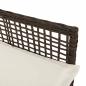 Preview: Gartenstühle 2 Stück mit Kissen Braun Poly-Rattan