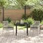 Preview: Gartenstühle 2 Stück mit Kissen Hellgrau Poly Rattan