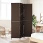 Preview: Raumteiler 3 Paneele Faltbar Braun 146x180 cm Poly Rattan