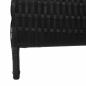 Preview: Raumteiler 4 Paneele Faltbar Schwarz 195x180 cm Poly-Rattan