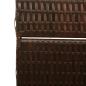 Preview: Raumteiler 4 Paneele Faltbar Braun 195x180 cm Poly Rattan