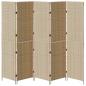 Preview: Raumteiler Beige Holz Groß Faltbar Raumteiler Rechteckig