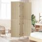 Preview: Raumteiler 3 Paneele Faltbar Beige 146x200 cm Poly Rattan