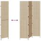 Preview: Raumteiler 3 Paneele Faltbar Beige 146x200 cm Poly Rattan