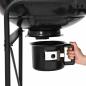 Preview: Grillwagen Schwarz mit Deckel 96x72x113 cm Metall