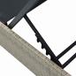 Preview: Sonnenliege Beige 60x200x27 cm Poly Rattan