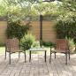 Preview: Gartenstühle 2 Stück Schwarz 79x56x73,5 cm Poly Rattan