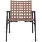 Preview: Gartenstühle 2 Stück Schwarz 79x56x73,5 cm Poly Rattan