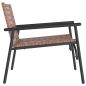 Preview: Gartenstühle 2 Stück Schwarz 79x56x73,5 cm Poly Rattan