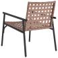 Preview: Gartenstühle 2 Stück Schwarz 79x56x73,5 cm Poly Rattan