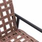 Preview: Gartenstühle 2 Stück Schwarz 79x56x73,5 cm Poly Rattan