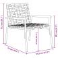 Preview: Gartenstühle 2 Stück Schwarz 79x56x73,5 cm Poly Rattan
