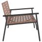 Preview: Gartenbank Schwarz 113x79x75 cm Poly Rattan