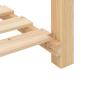 Preview: Gartenpflanzer mit Regal 115x59x76 cm aus massivem Kiefernholz