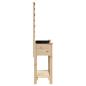 Preview: Gartenpflanzer mit Spalier & Regal 71x37x152 cm aus massivem Holz Kiefer