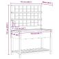 Preview: Gartenpflanzer mit Rankgitter und Regal 115x59x152 cm Massivholz Kiefer