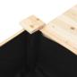 Preview: Gartenpflanzer mit Regalen 111x37x76 cm aus massivem Kiefernholz