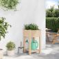 Preview: Gartenpflanzer mit Regal 45x45x76 cm aus massivem Kiefernholz