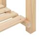 Preview: Gartenpflanzer mit Regal 45x45x76 cm aus massivem Kiefernholz