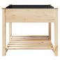 Preview: Gartenpflanzer mit Regal 90x90x76 cm aus massivem Kiefernholz